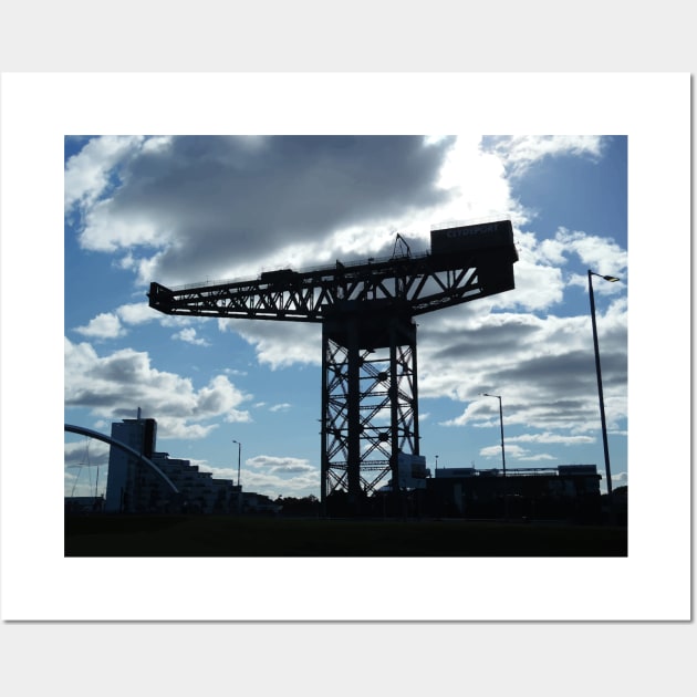 Scottish Photography Series (Vectorized) - Finnieston Crane Glasgow Wall Art by MacPean